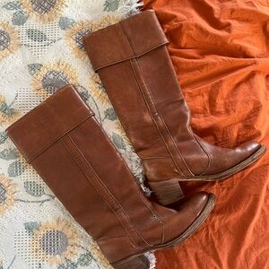 Frye Tall Leather Boots Women’s 7.5 Brown Style 8515